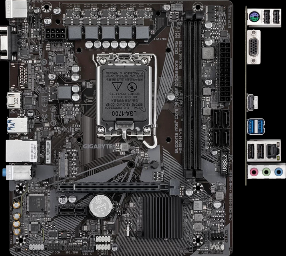 Материнська плата Gigabyte H610M H V2 DDR5