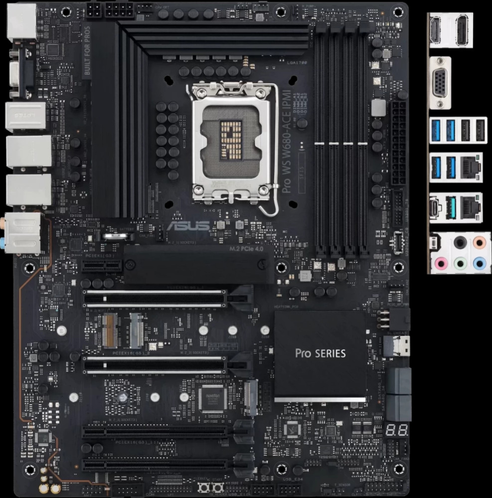 Материнская плата Asus Pro WS W680-Ace IPMI (90MB1DN0-M0EAY1)