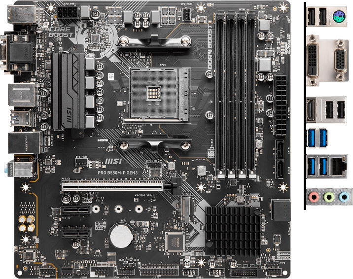 Материнська плата MSI PRO B550M-P GEN3