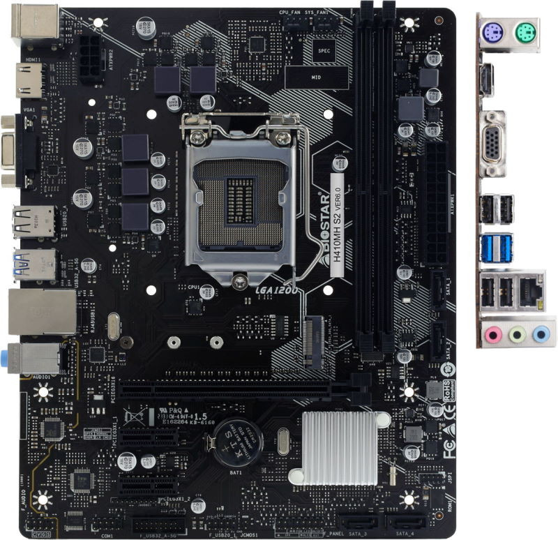 Материнська плата Biostar H410MH S2