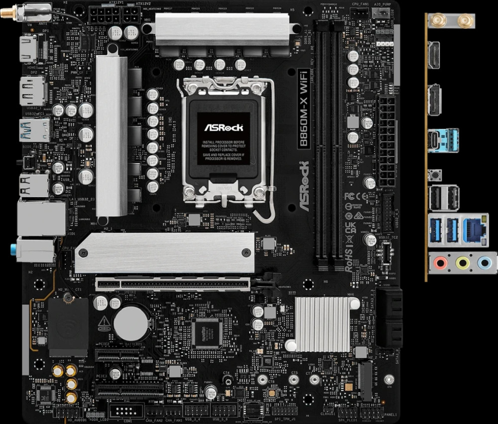 Материнская плата ASRock B860M-X WiFi (90-MXBRY-A0UAYZ)