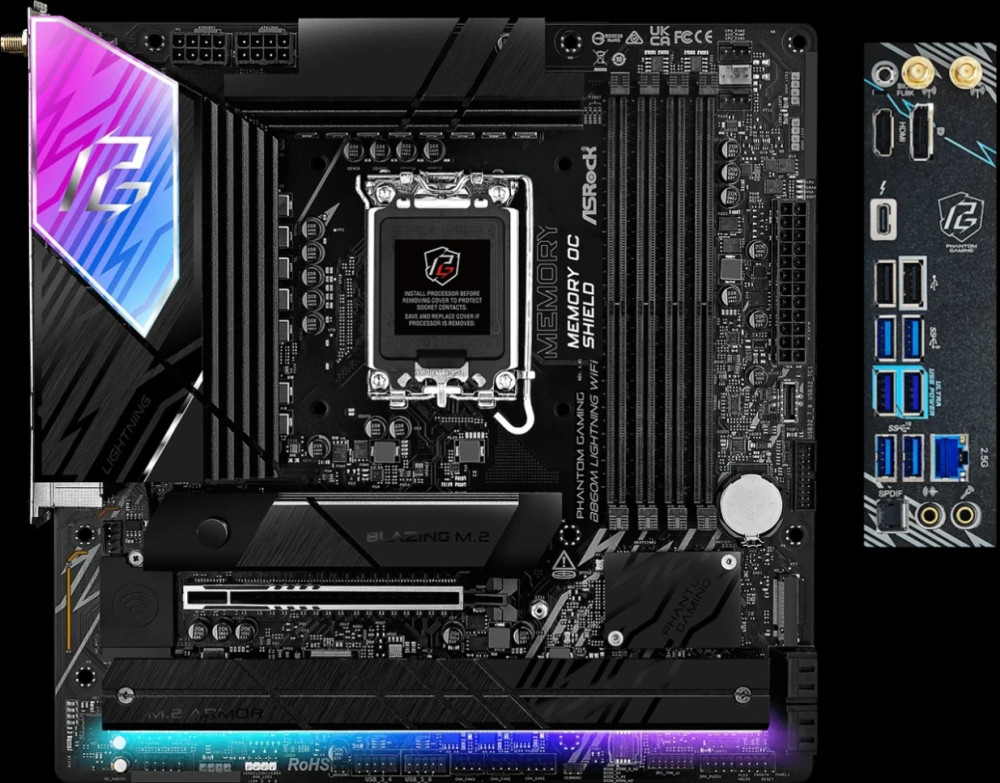 Материнская плата ASRock B860M Lightning WiFi (90-MXBQG-A0UAYZ)