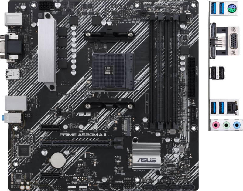 Материнская плата Asus PRIME A520M-A II (90MB17H0-M0EAY0)