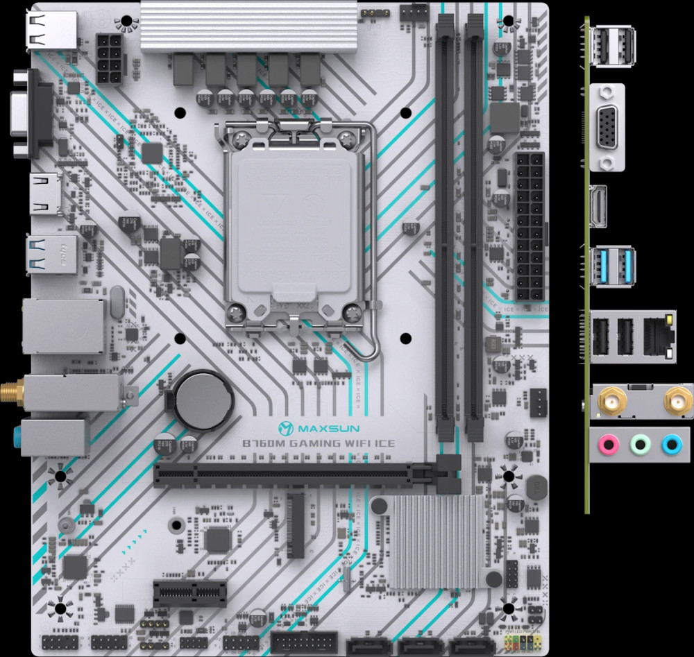Материнская плата Maxsun B760M GAMING WIFI ICE