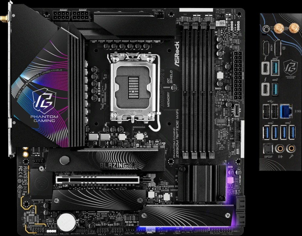 Материнская плата ASRock Z890M Riptide WiFi (90-MXBPK0-A0UAYZ)