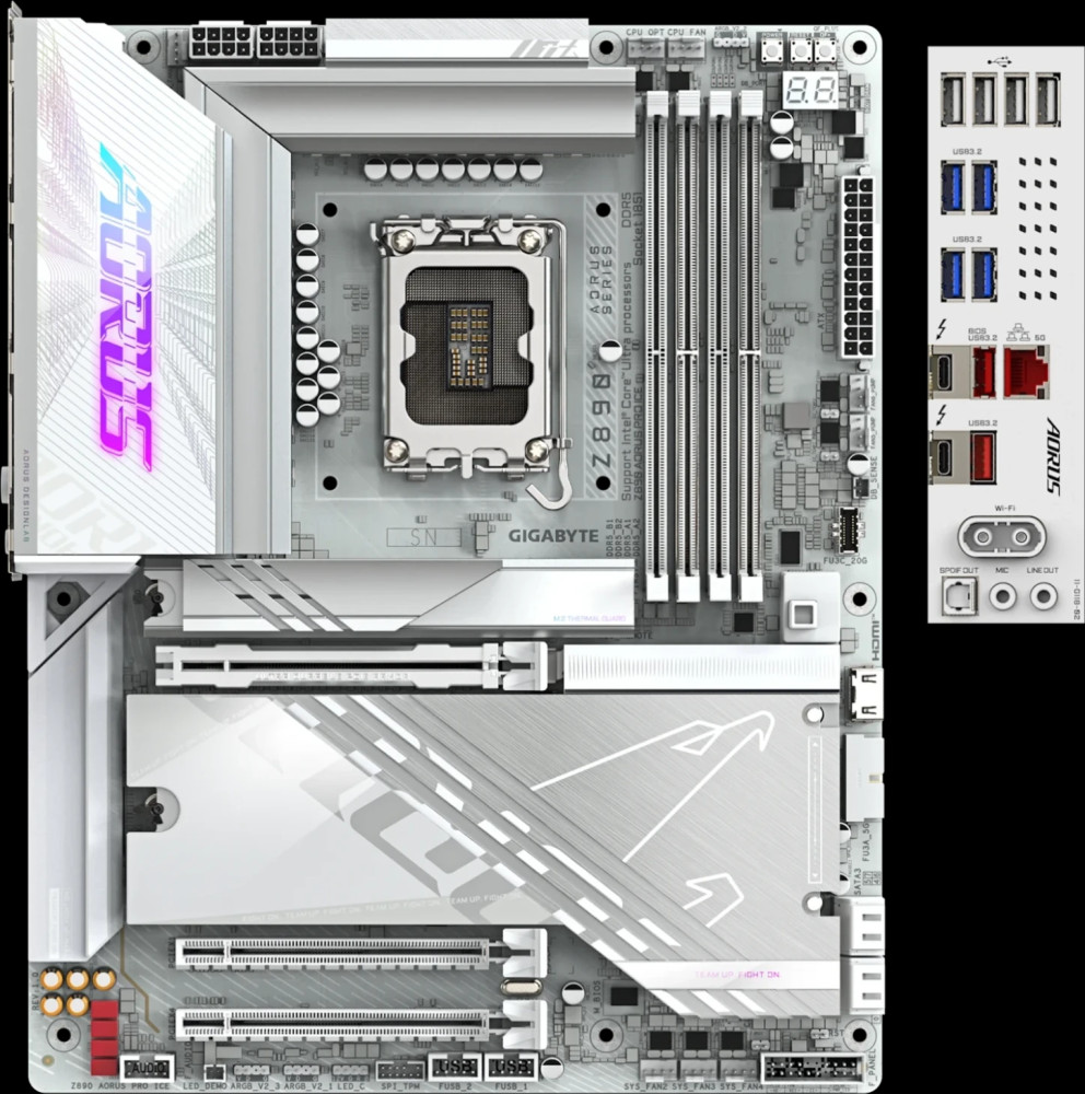 Материнская плата Gigabyte Z890 AORUS PRO ICE