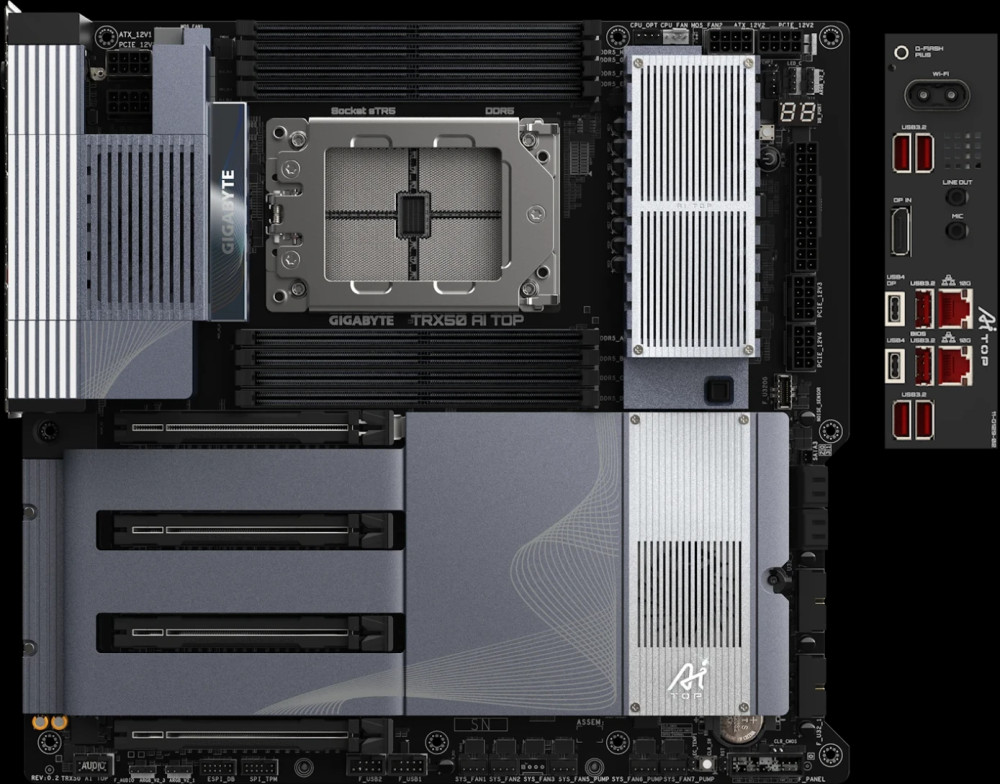 Материнская плата Gigabyte TRX50 AI TOP