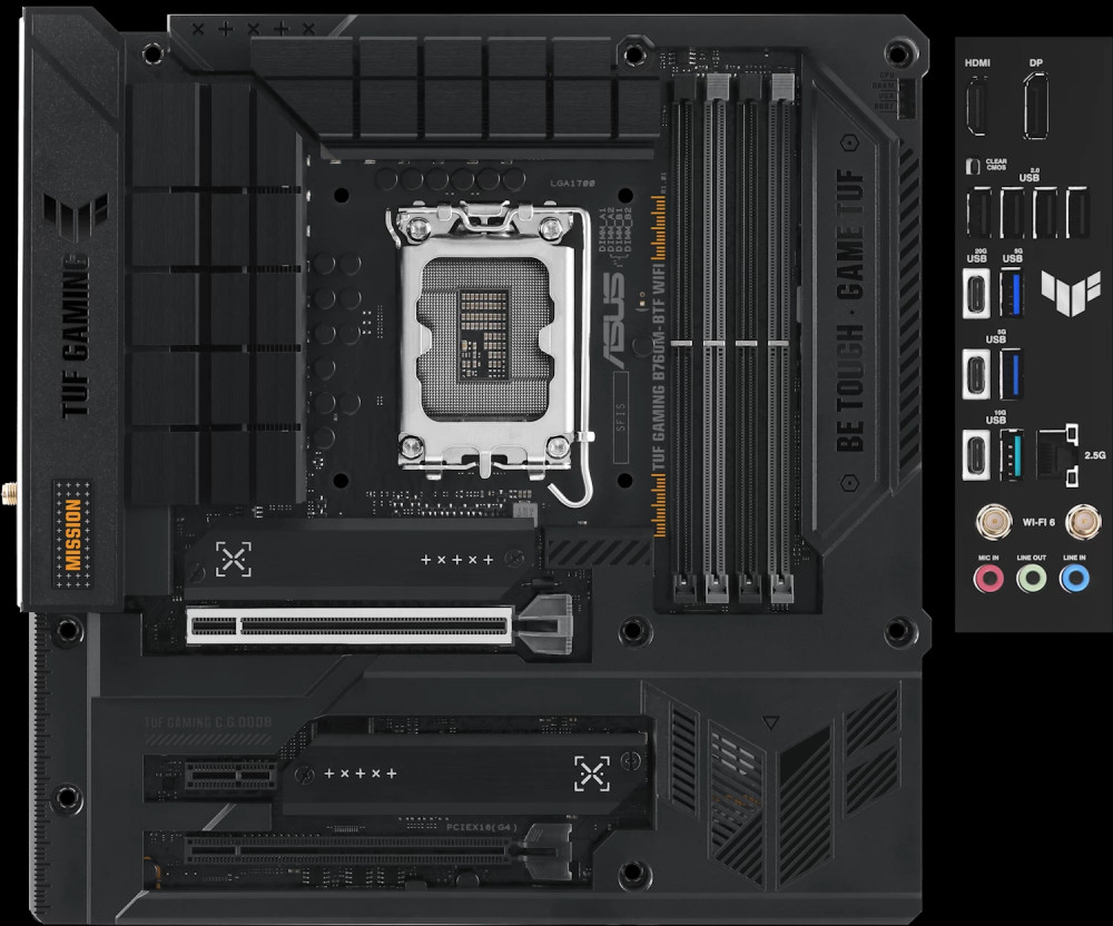 Материнська плата Asus TUF GAMING B760M-BTF WIFI DDR5 (90MB1G50-M0EAY0)