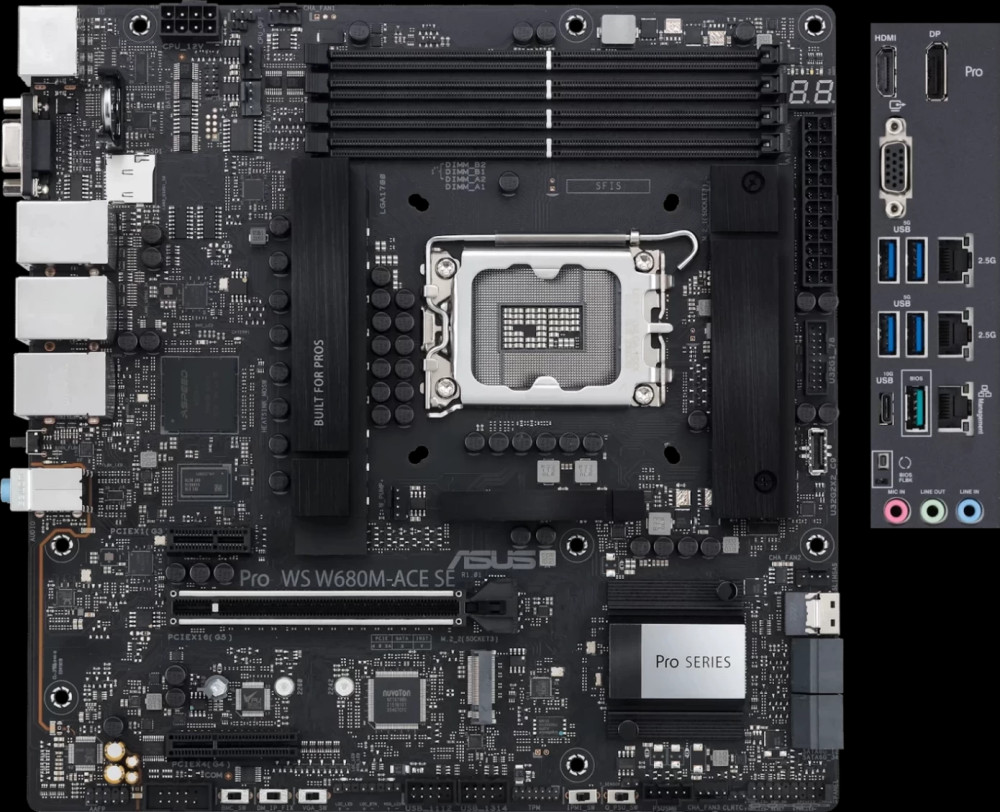 Материнская плата Asus Pro WS W680M-ACE SE