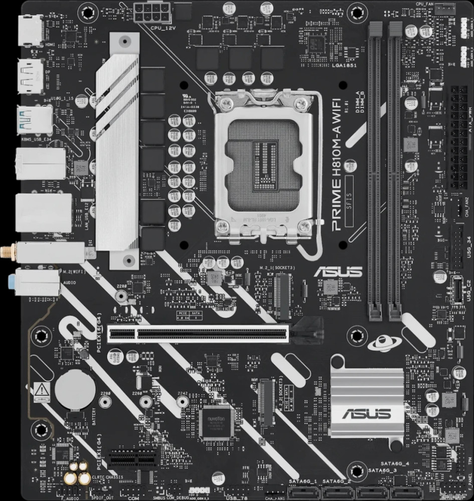 Материнская плата Asus PRIME H810M-A WIFI (90MB1KJ0-M0EAY0)