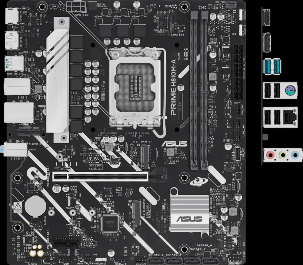 Материнская плата Asus PRIME H810M-A-CSM (90MB1KK0-M0EAYC)