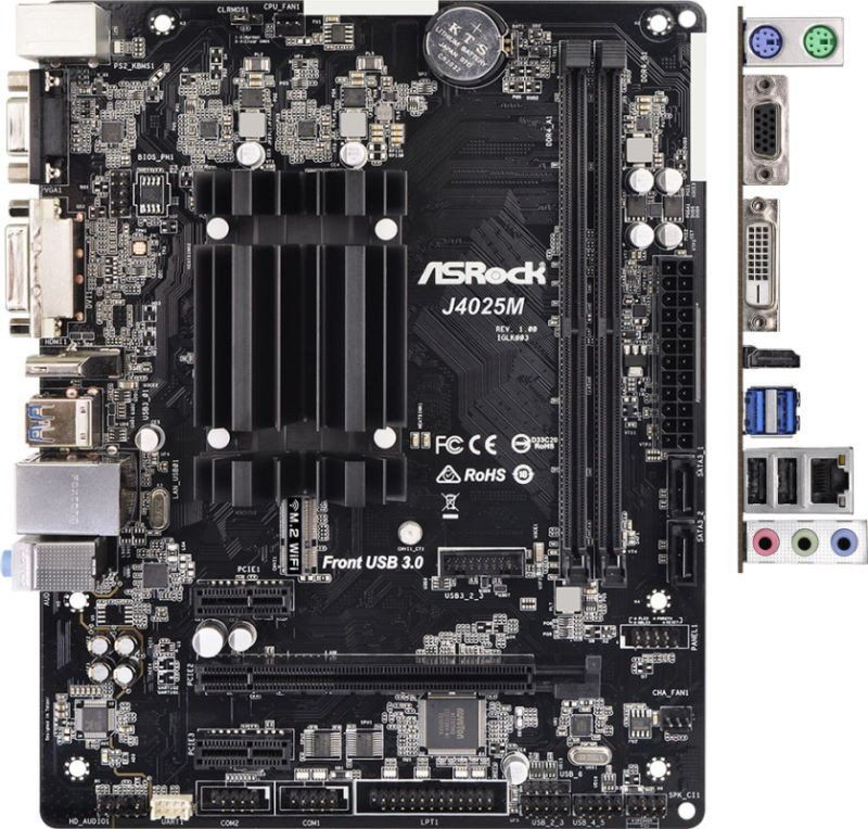 Материнская плата ASRock J4025M