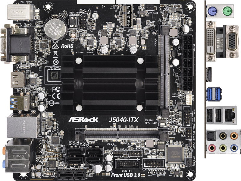 Материнская плата ASRock J5040-ITX