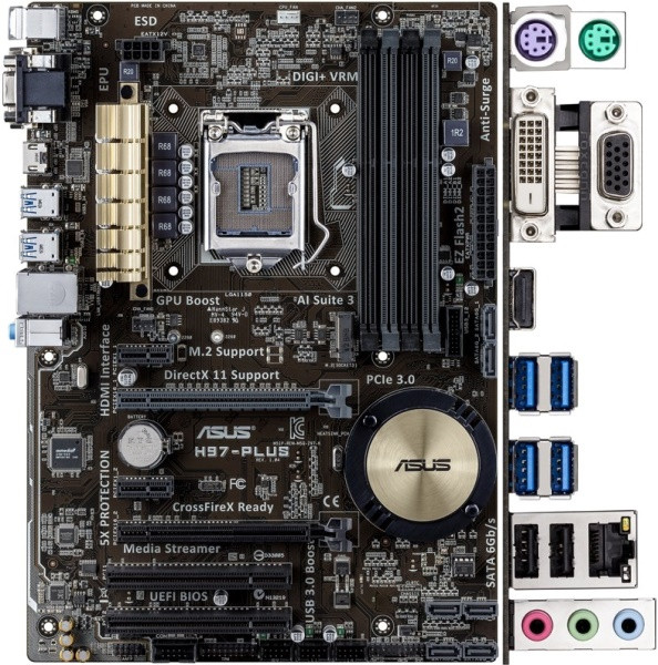 Материнська плата Asus H97-PLUS