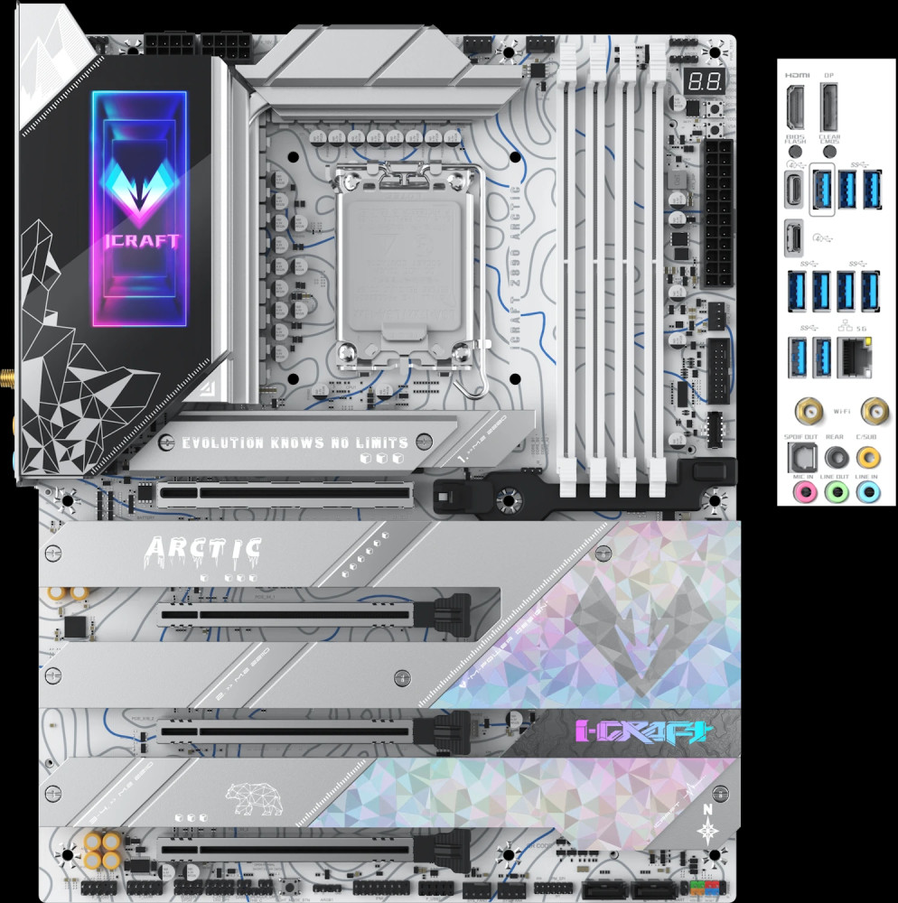 Материнская плата Maxsun iCraft Z890 Arctic