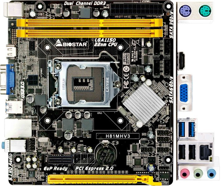 Материнська плата Biostar H81MHV3
