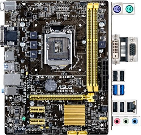Материнська плата Asus H81M-E