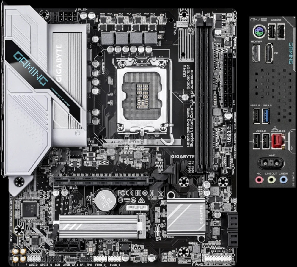 Материнская плата Gigabyte H810M GAMING WIFI6
