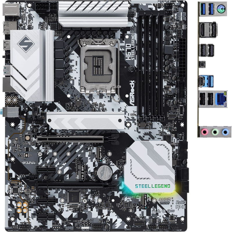 Материнская плата ASRock H670 Steel Legend