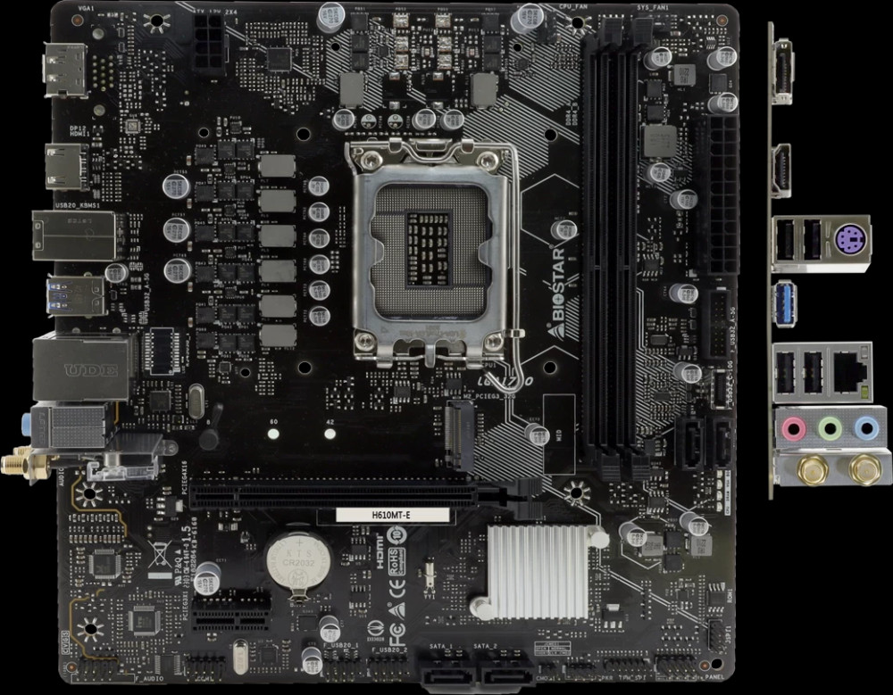Материнська плата Biostar H610MT-E