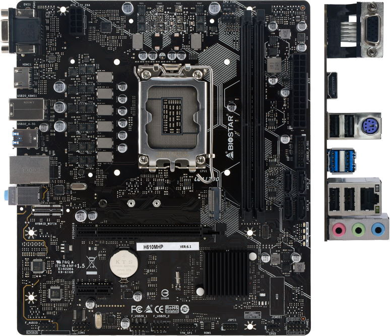 Материнська плата Biostar H610MHP
