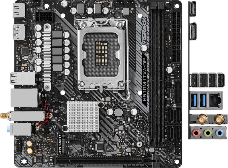 Материнская плата ASRock H610M-ITX/eDP