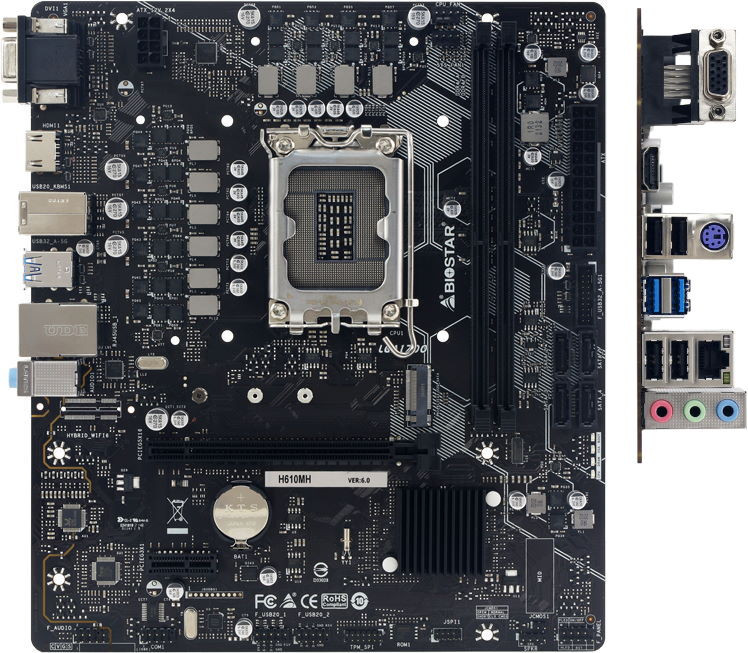 Материнська плата Biostar H610MH DDR4