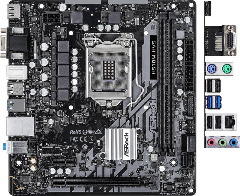 Материнская плата ASRock H510M-HVS (90-MXBG30-A0UAYZ)