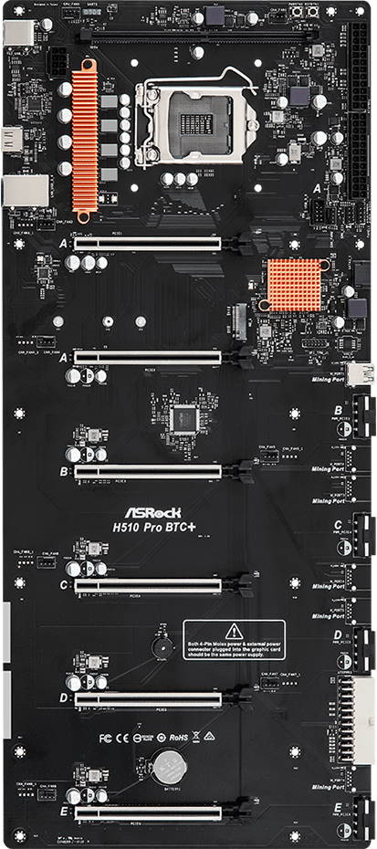 Материнская плата ASRock H510 Pro BTC