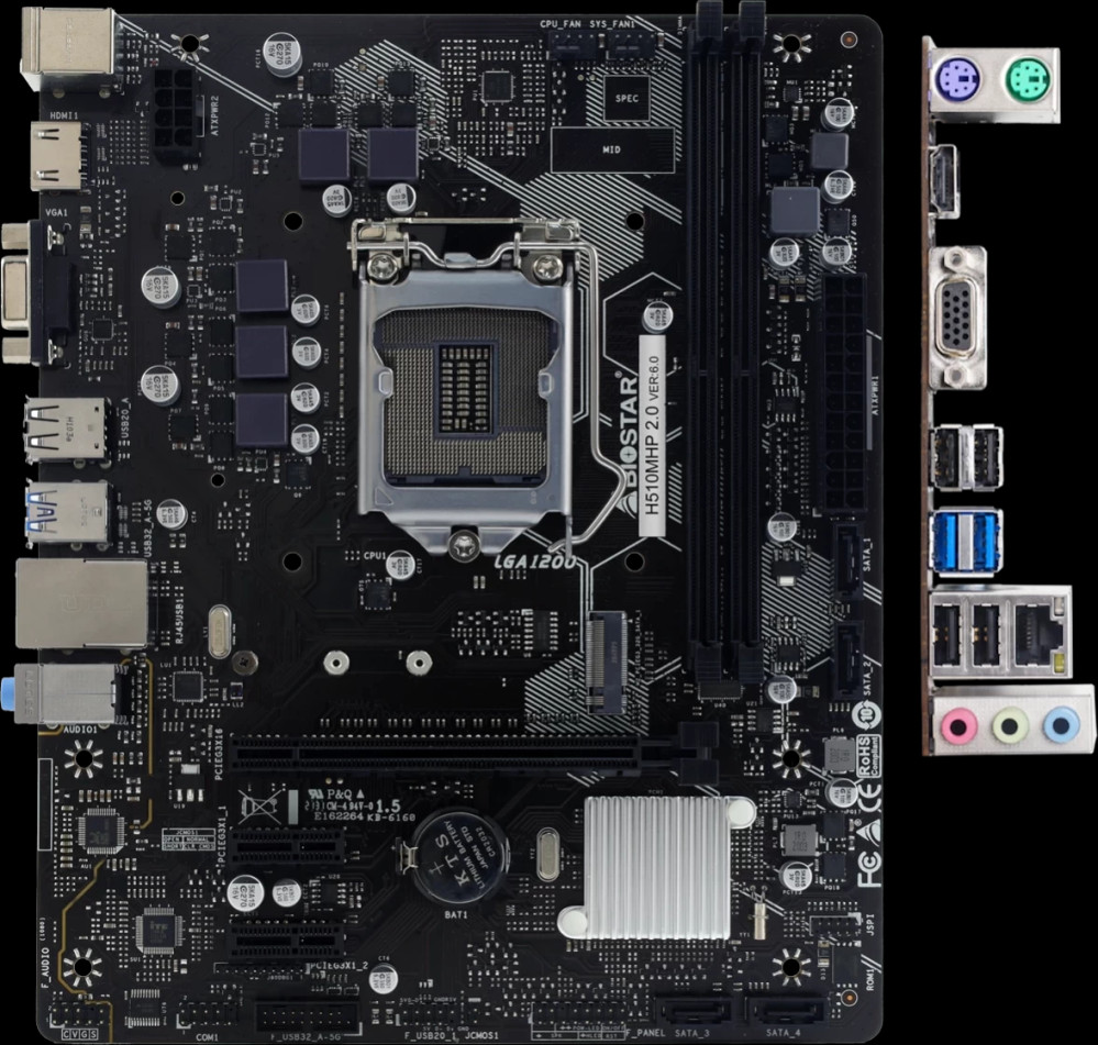 Материнська плата Biostar H510MHP 2.0
