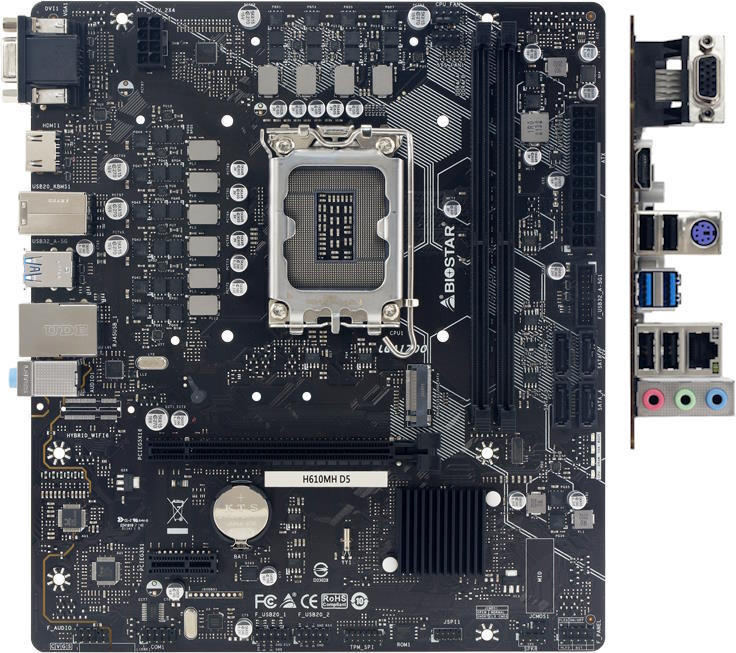 Материнська плата Biostar H610MH DDR5