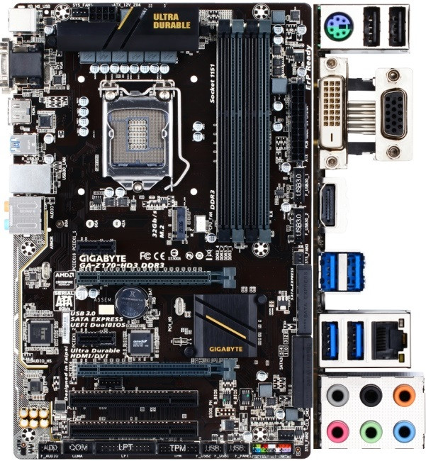 Материнская плата Gigabyte GA-Z170-HD3 DDR3