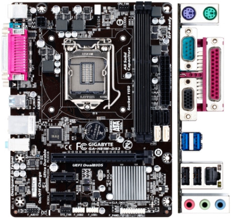 Материнская плата Gigabyte GA-H81M-DS2