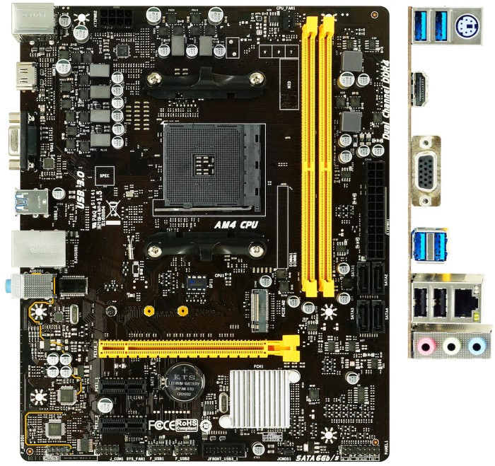 Материнська плата Biostar B450MH