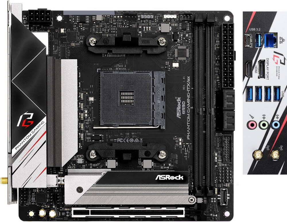 Материнская плата ASRock B550 Phantom Gaming-ITX/ax