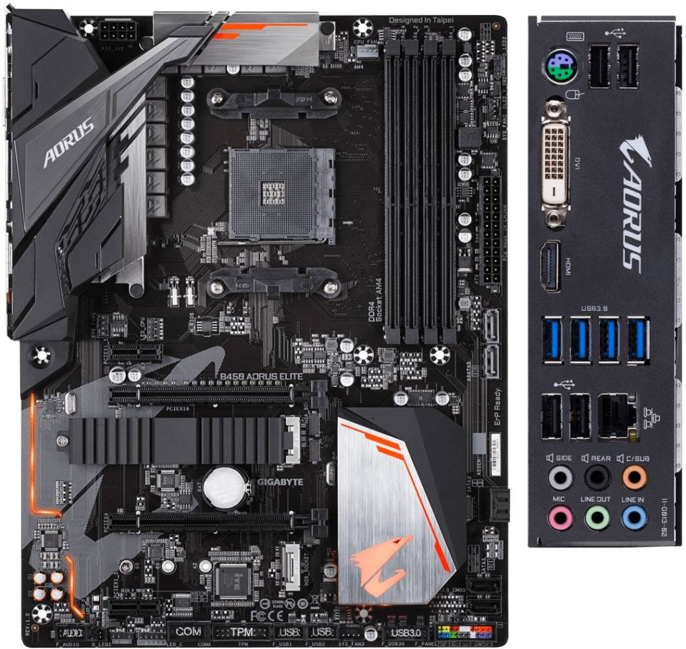 Материнская плата Gigabyte B450 AORUS ELITE