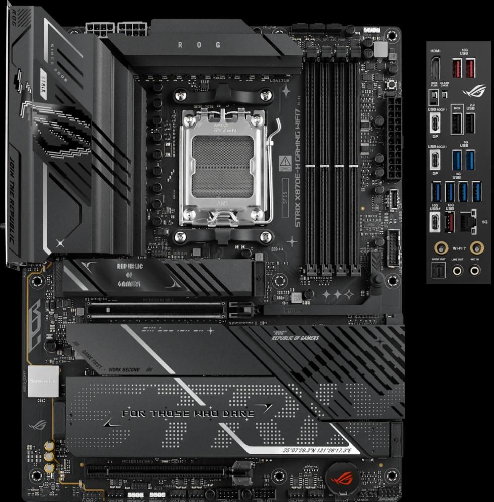 Материнская плата Asus ROG STRIX X870E-H GAMING WIFI7 (90MB1M90-M0EAY0)