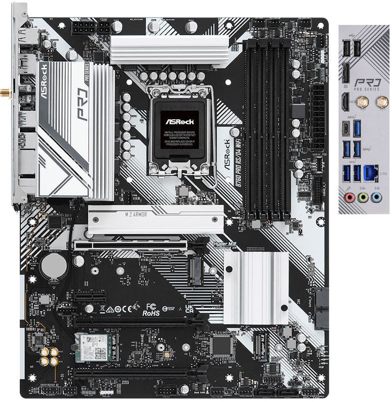 Материнская плата ASRock B760 Pro RS/D4 WiFi