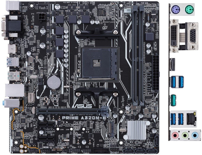Материнська плата Asus PRIME A320M-E (90MB0V10-M0EAY0)