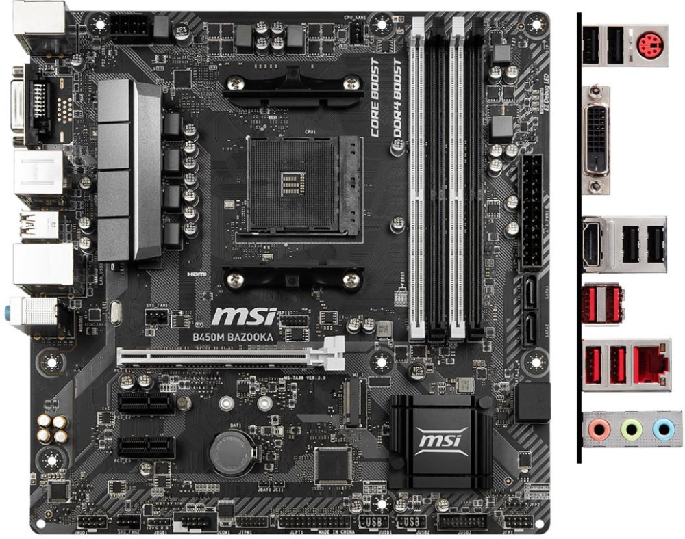 Материнская плата MSI B450M BAZOOKA