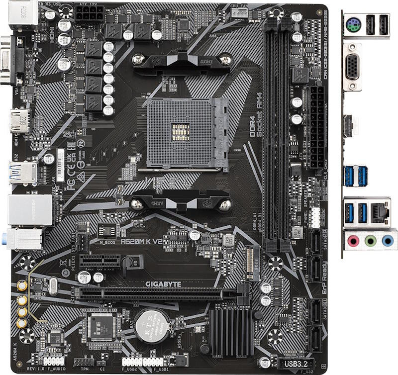 Материнская плата Gigabyte A520M K V2