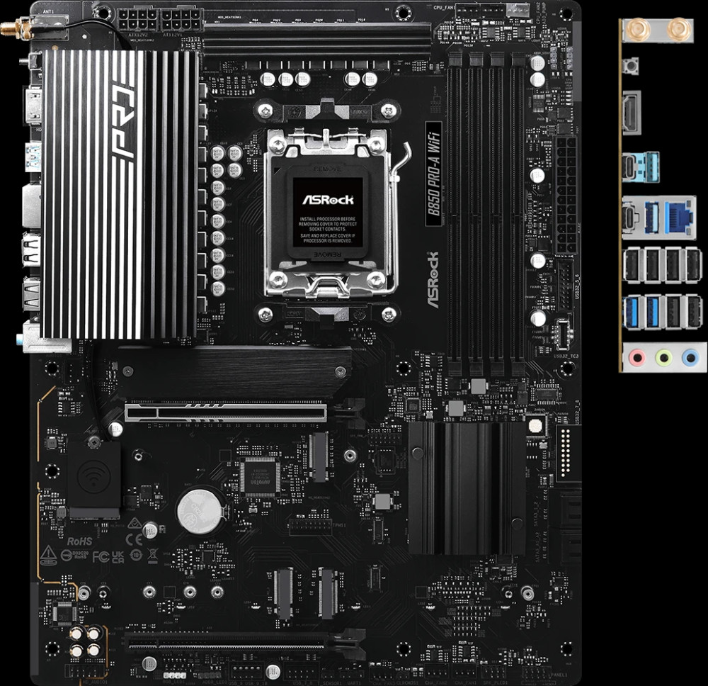 Материнская плата ASRock B850 Pro-A WiFi (90-MXBQN-A0UAYZ)