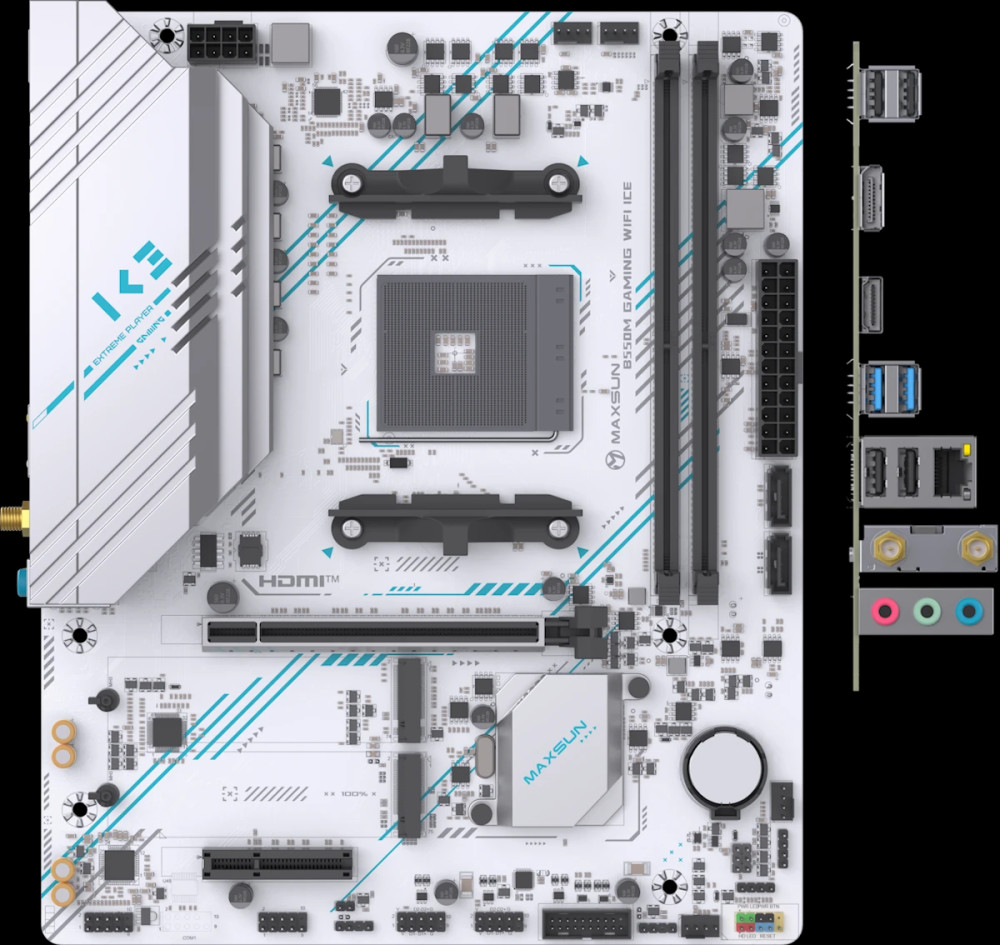 Материнская плата Maxsun B550M GAMING WIFI ICE