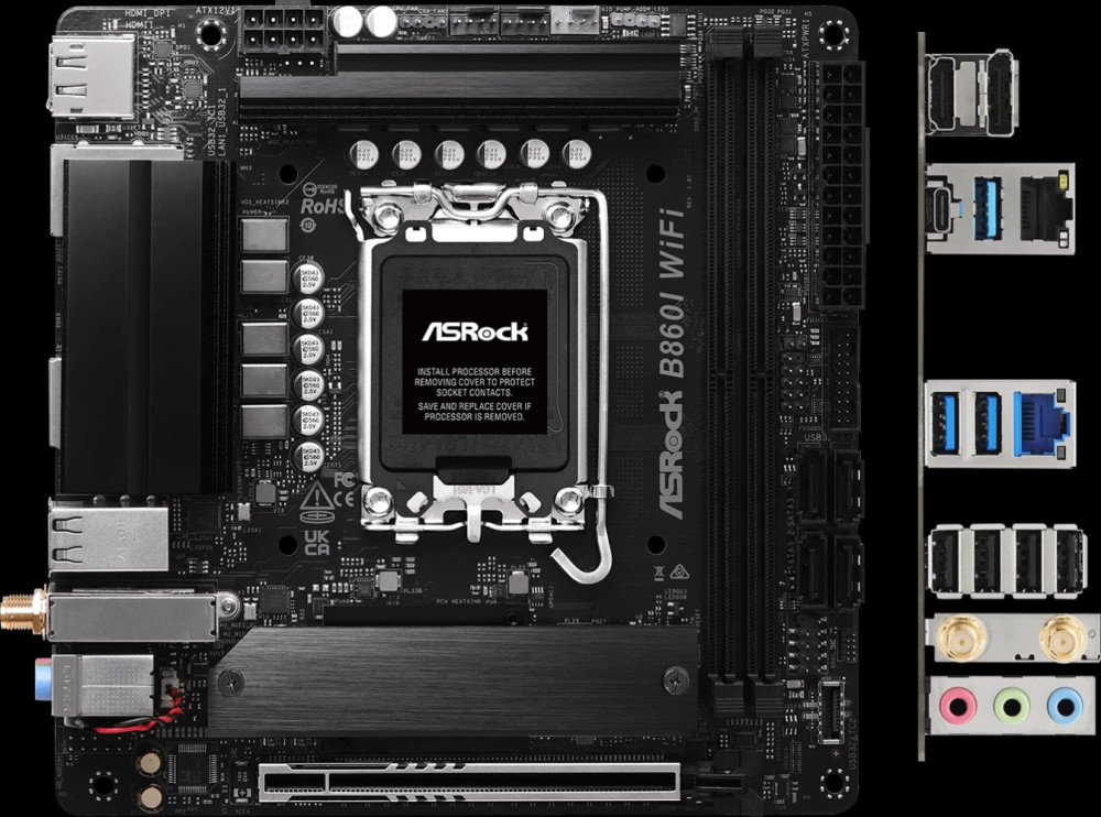 Материнская плата ASRock B860I WiFi (90-MXBQQ-A0UAYZ)