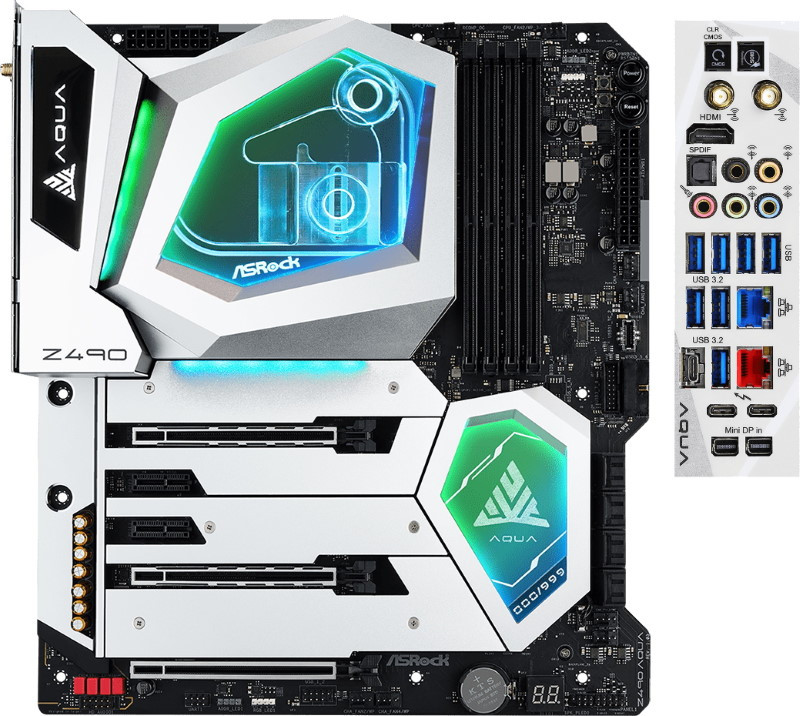 Материнская плата ASRock Z490 AQUA