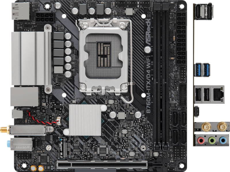 Материнская плата ASRock B760M-ITX/D4 WiFi
