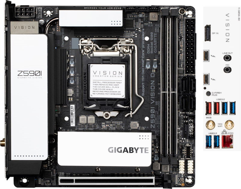 Материнская плата Gigabyte Z590I VISION D