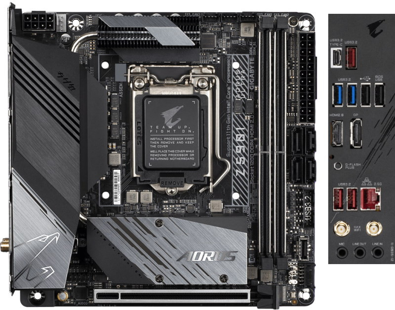 Материнская плата Gigabyte Z590I AORUS ULTRA