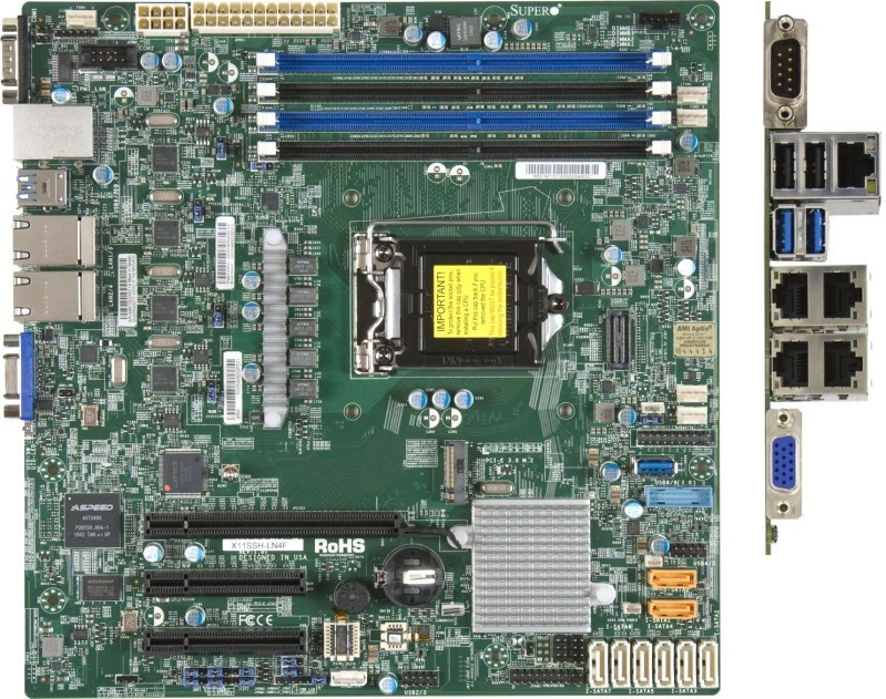 Материнская плата Supermicro X11SSH-LN4F