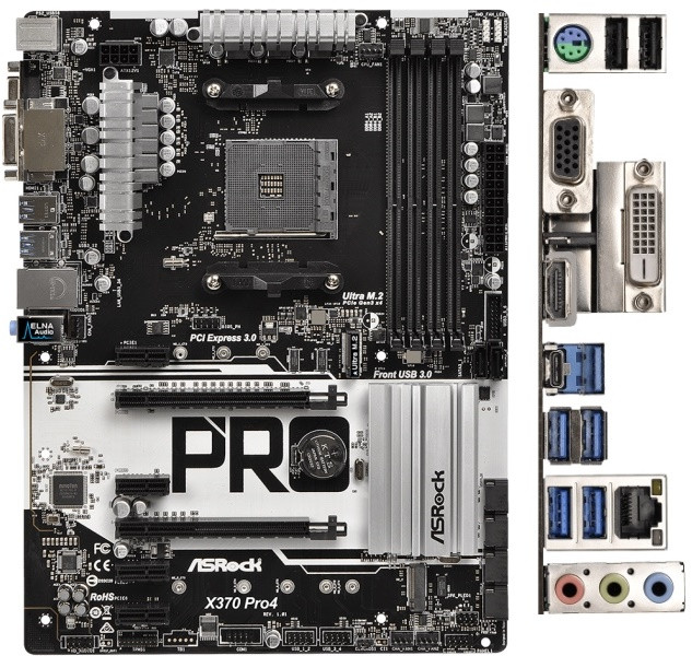 Материнская плата ASRock X370 Pro4